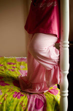 Girls Striped Handmade Ruffled Pants Inspired By Matilda Jane