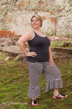 Women's Stripes Ruffle Capri Inspired by Matilda Jane
